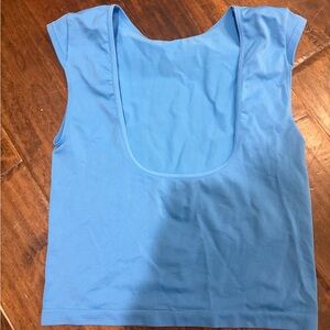 Wild Fable Sky Blue backless top